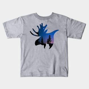 moose lover,moose gift animal moose nature in alaska elk Kids T-Shirt